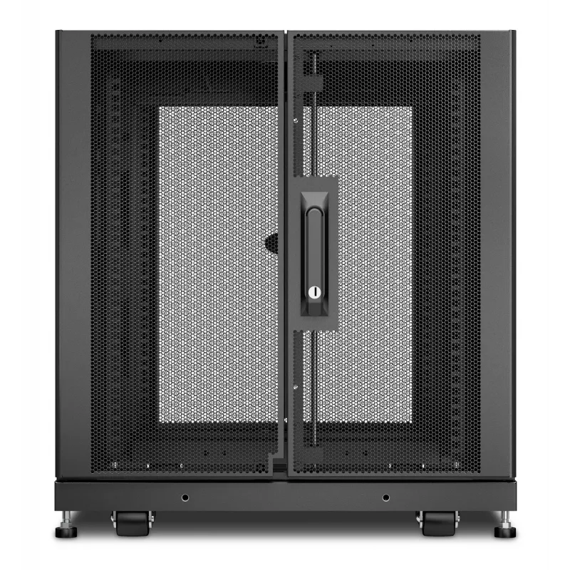 APC NetShelter SX, serverový rack, 12U, čierna, 658H x 600B x 900T mm