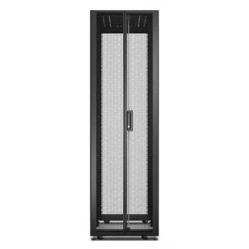 APC Easy Rack, 42U, čierna, so strechou, kolieskami, nožičkami, 4 držiakmi a bočnicami, bez dna, 1991H x 600B x 1000T mm