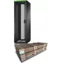 APC Easy Rack, 42U, čierna, so strechou, kolieskami, nožičkami, 4 držiakmi a bočnicami, bez dna, 1991H x 600B x 1000T mm