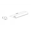 Multibrackets M Universal káblový kryt hliník 33mm-B 1100-L metalická