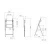 Multibrackets M Tilt and Roll Easel čierna maximálna hmotnosť 50 kg