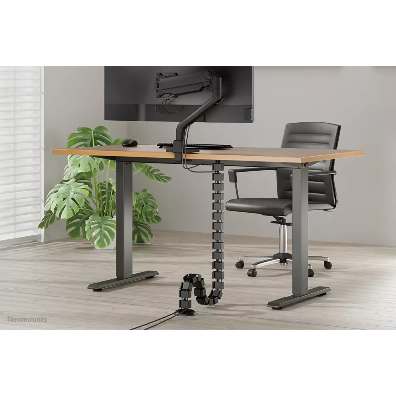 Špirálový organizér na káble Neomounts ADS06-130BL skrutkovaný, čierny, segmenty 130 mm