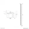 Špirálový organizér na káble Neomounts ADS06-130BL skrutkovaný, čierny, segmenty 130 mm