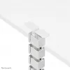 Zberač káblov Neomounts ADS06-130WH skrutkovaný, biely, 130 mm