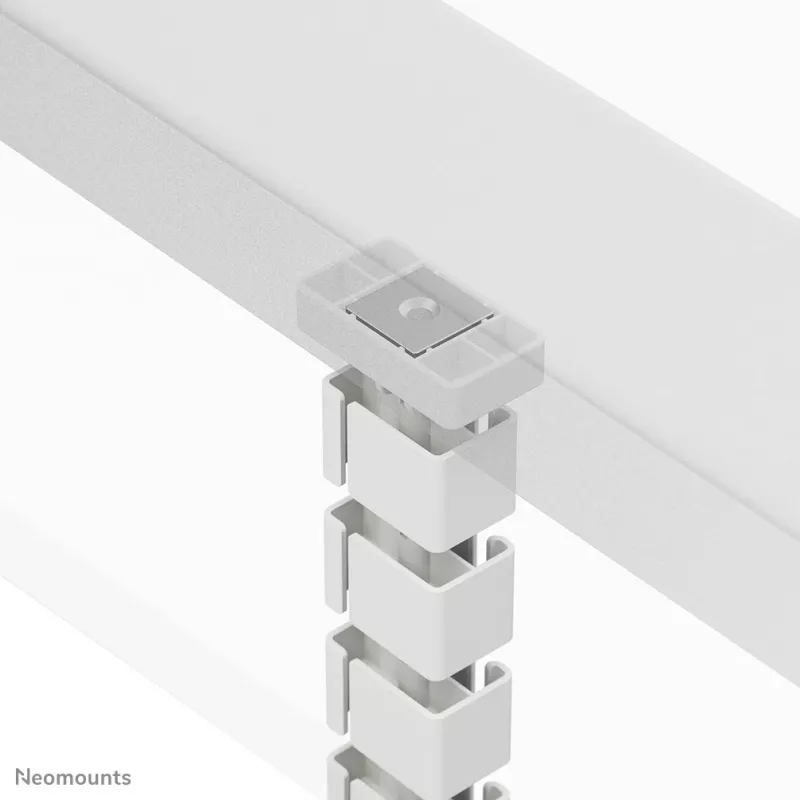 Organizér káblového kanála Neomounts ADS06-132WH magnetické upevnenie biely modulárny systém vedenia káblov