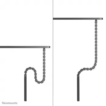 Káblový kanál Neomounts ADS06-133BL – skrutkovaný magnetický kanál, čierny