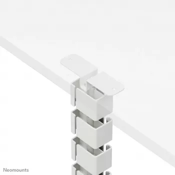 Kryt na káble Neomounts ADS06-133WH magnetický biely, skrutkovaný pre konštrukcie sedacích/výškovo nastaviteľných stolov