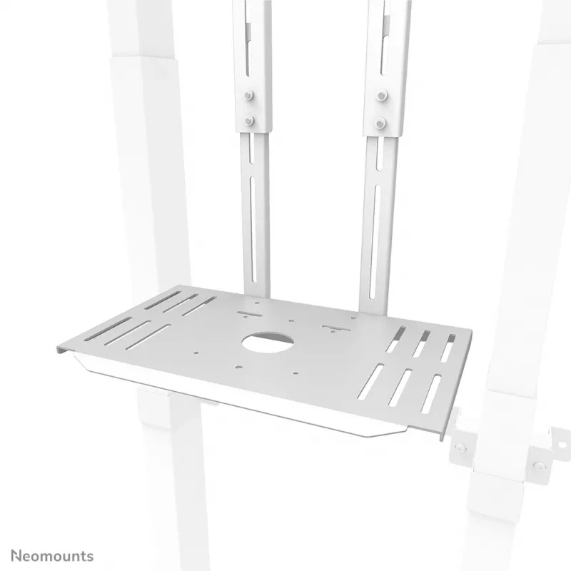 Neomounts AFL-875WH1 súprava pre videobar a multimédiá, polica na kameru / AV, vrátane adaptéra Logitech Rally Bar (Mini), max. 9 kg, oceľ, biela