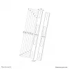 Rozširujúca sada Neomounts AWL-250BL18 VESA 400x600 800x800