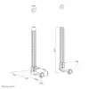 Neomounts AWL29-650BL1 držiak pre videobar/soundbar VESA - max. 15 kg - univerzálny