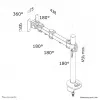 Neomounts FPMA-D960G rameno monitora 10-30 inch
