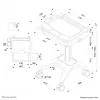 Multimediálny vozík Neomounts MED-M200 hliník biela 1080 mm