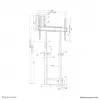 Neomounts motorizovaný nástenný držiak WL55-875WH1 110 kg 55-100