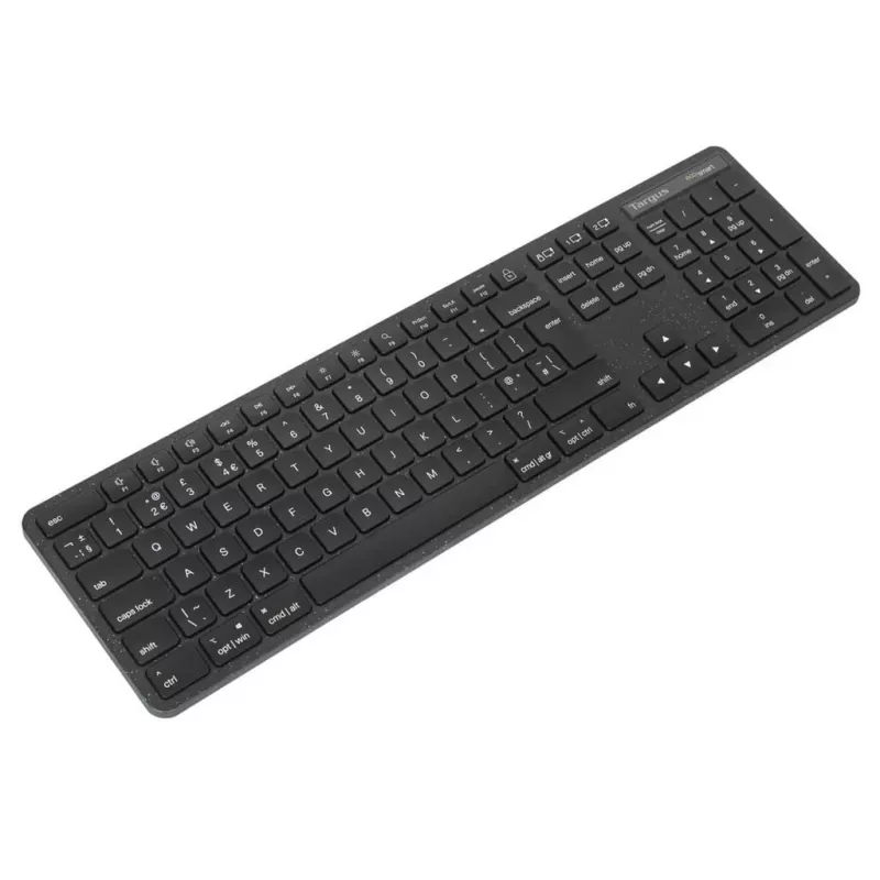 Targus EcoSmart AKB873NO klávesnica univerzálna RF Wireless + Bluetooth QWERTY Nordic čierna