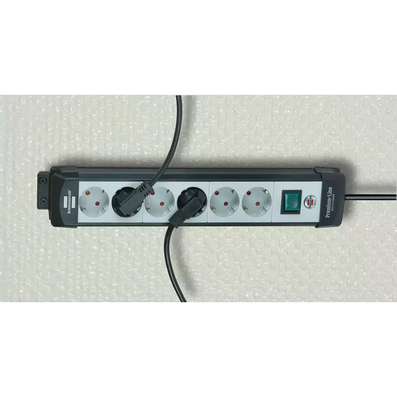 Predlžovací kábel Brennenstuhl 1951500100 3m 10 AC Outlets čierny sivý