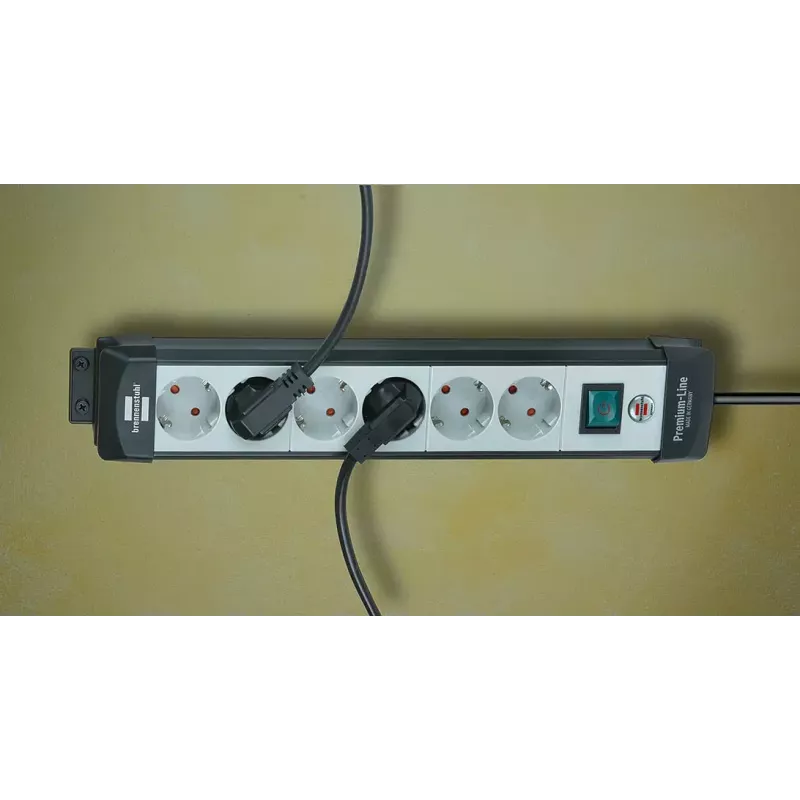 Predlžovací kábel Brennenstuhl 1951500100 3m 10 AC Outlets čierny sivý
