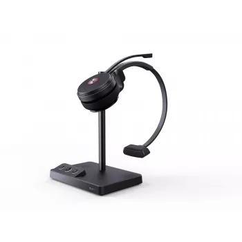 Yealink WH62 Mono UC headset, bezdrôtový, kancelária/call centrum, 20 - 20000 Hz, 80 g, headset, čierna