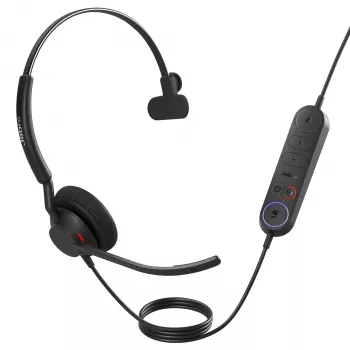 Jabra Engage 40 - (Inline Link) USB-A MS Mono, káblový, kancelária/call centrum, 50 - 20 000 Hz, 45 g, headset, čierny