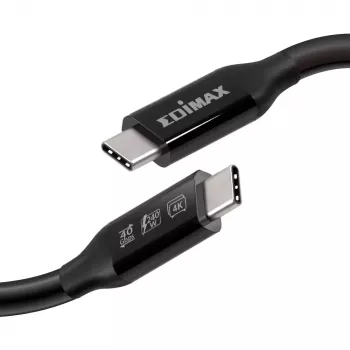 Kábel Edimax UC4 0,5 m 40 Gbit/s čierny konektor samec na konektor samec