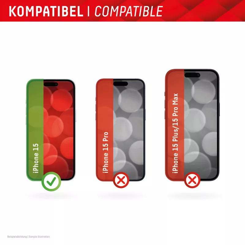 Displex ochrana displeja + puzdro pre Apple iPhone 15, Eco montážny rám, odolné proti poškriabaniu