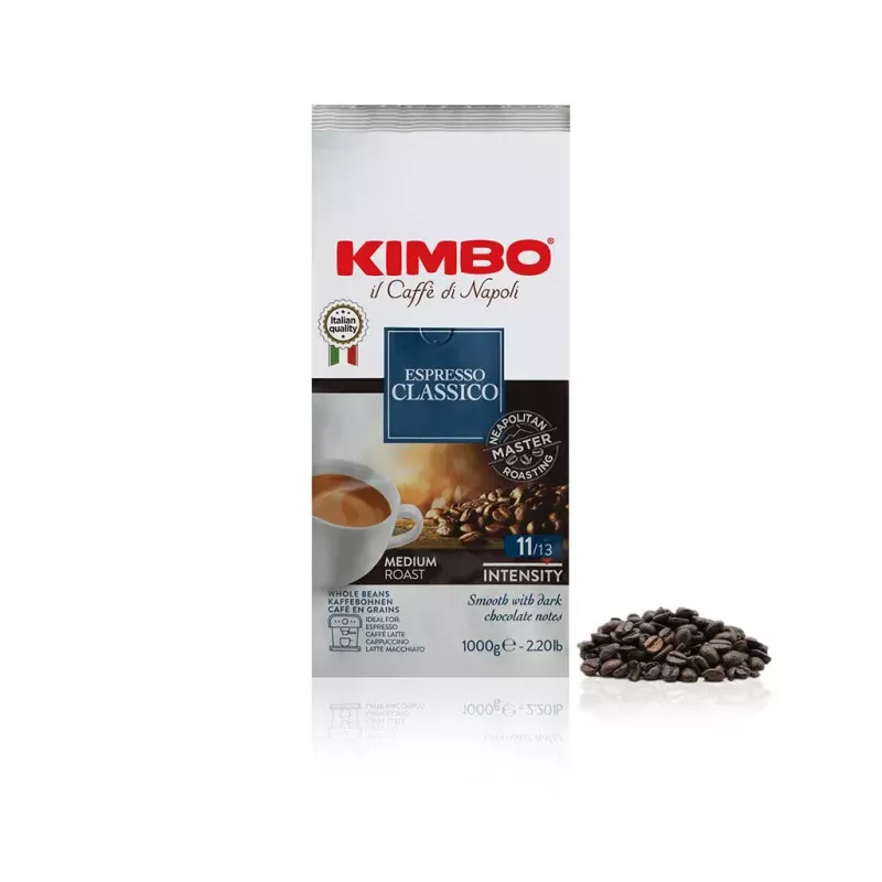 KIMBO 014089 Espresso Classico kávové zrná 1 kg stredné praženie