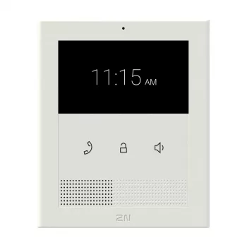 Videovrátnik vnútorná stanica 2N Clip 10,9 cm (4,3 palca) LCD, 480×272, dotykový, biela, Gigabit Ethernet, DC/PoE