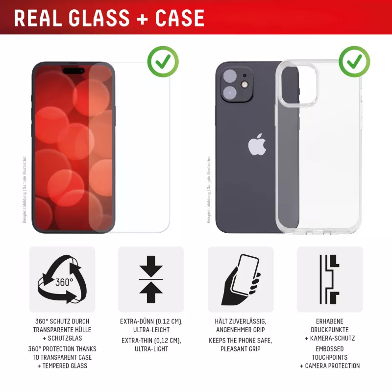 Displex ochrana displeja + puzdro pre Apple iPhone 16 Pro, Eco montážny rámik, odolná proti poškriabaniu
