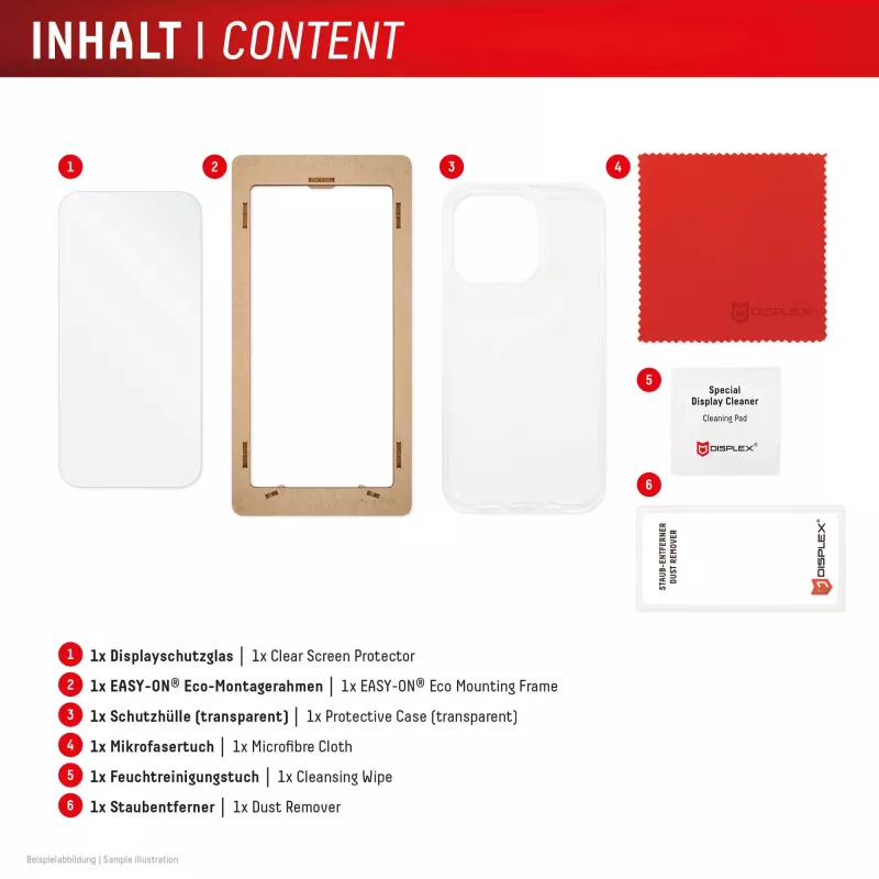 Displex ochrana displeja + puzdro pre Apple iPhone 16 Pro, Eco montážny rámik, odolná proti poškriabaniu
