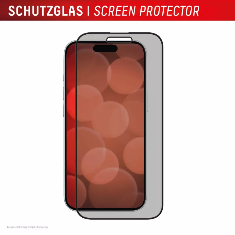 Displex Privacy Screen Protector (10H) pre Apple iPhone 16 Plus, Eco montážny rámik, filter proti zvedavým pohľadom