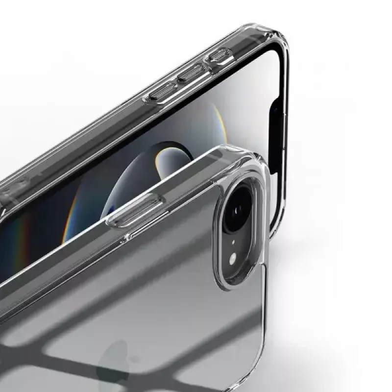 Nevox StyleShell SHOCKFlex 2496 puzdro pre iPhone 16e / SE 2025, 15,5 cm (6,1 palca), priehľadné