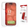 Displex ochranná fólia displeja + puzdro pre Apple iPhone 17 Pro, Eco montážny rámik, odolná proti poškriabaniu
