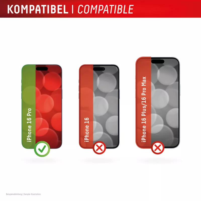 Displex Premium Anti-Reflex Screen Protector (antireflexná plná ochrana, 10H) pre Apple iPhone 16 Pro, Eco montážny rám, plná ochrana