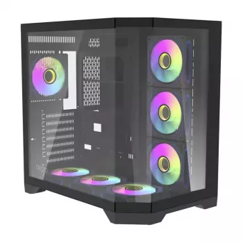 Počítačová skriňa Darkflash FT418 PRO, ATX, čierna