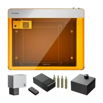 Laserový gravírovací stroj xTool M1 Ultra 20W Deluxe set — 20W laser, stolný gravírovač/rezačka