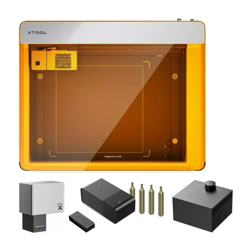 Laserový gravírovací stroj xTool M1 Ultra 20W Deluxe set — 20W laser, stolný gravírovač/rezačka