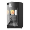 Počítačová skriňa Darkflash DY470 ATX čierna so 4 ventilátormi a držiakom GPU