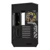 Počítačová skriňa Darkflash DY470 ATX čierna so 4 ventilátormi a držiakom GPU