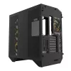 Počítačová skriňa Darkflash DY470 ATX čierna so 4 ventilátormi a držiakom GPU