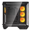 Počítačová skriňa Darkflash DY470 ATX čierna so 4 ventilátormi a držiakom GPU