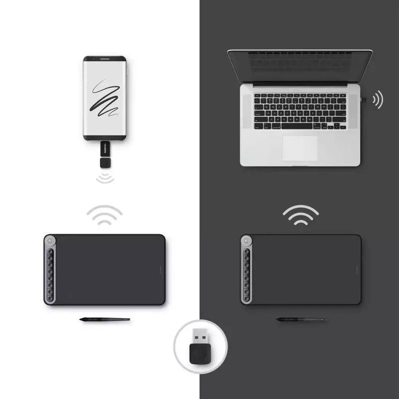 Grafický tablet HUION Q620M čierny 5080 lpi 266,7 x 166,7 mm USB