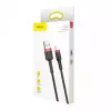USB-A na Lightning kábel Baseus CALKLF-C19 2 m – hliníkové puzdro, 1,5 A, čierno-červený
