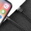 USB-A na Lightning kábel Baseus Cafule (CALKLF-CG1) – nylonové opletenie, QC3.0 1,5 A, 2 m, sivý/čierny