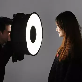 Softbox difúzor Puluz PU5145 45 cm okrúhly ľahký pre fotografické osvetlenie
