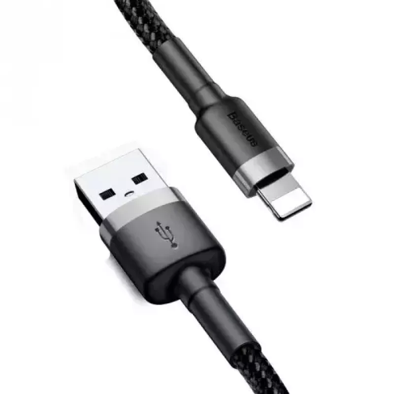 Baseus Cafule CALKLF-AG1 kábel USB-A na Lightning, 2,4 A, 0,5 m, čierny/sivý
