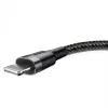 Baseus Cafule CALKLF-AG1 kábel USB-A na Lightning, 2,4 A, 0,5 m, čierny/sivý