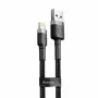 Baseus Cafule CALKLF-AG1 kábel USB-A na Lightning, 2,4 A, 0,5 m, čierny/sivý