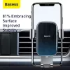 Pasívny držiak Baseus Glaze Gravity pre mobilný telefón čierny