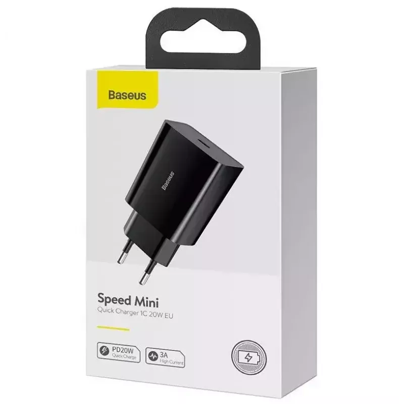 Nabíjačka Baseus Speed Mini smartfón čierna