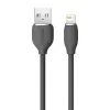 USB 2.0 dátový kábel Baseus Jelly Lightning na USB-A 1,2 m, čierny