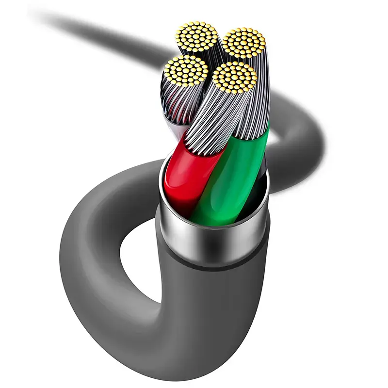 USB 2.0 dátový kábel Baseus Jelly Lightning na USB-A 1,2 m, čierny